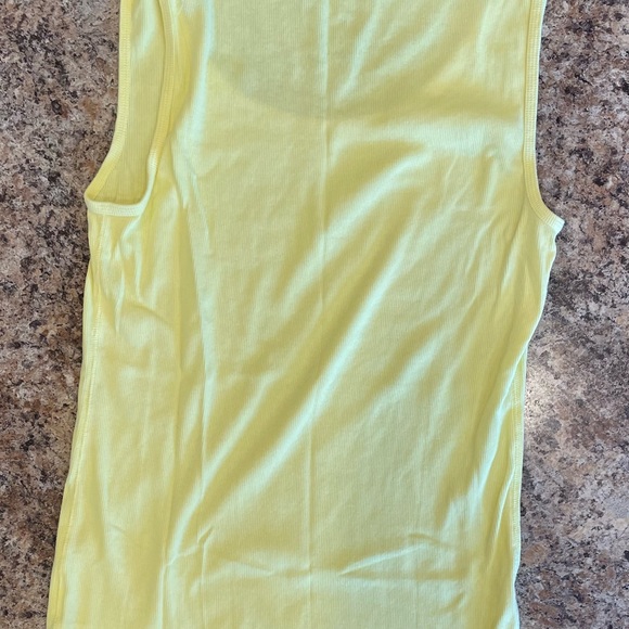 Yellow Ribbed Tank - Picture 2 of 2